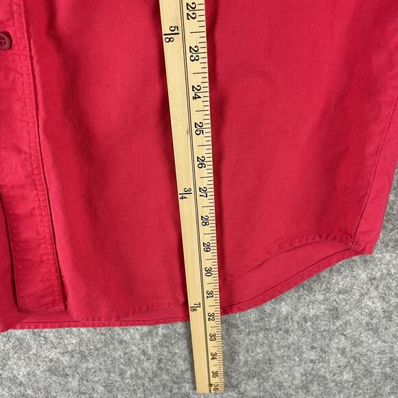 Vintage Frontier Series Western Shirt Mens 15 15 1/2 Red Band Collar Cowboy FLAW - Picture 6 of 15